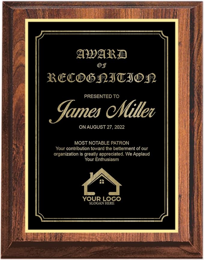 Executive Cherry Finish Plaque
