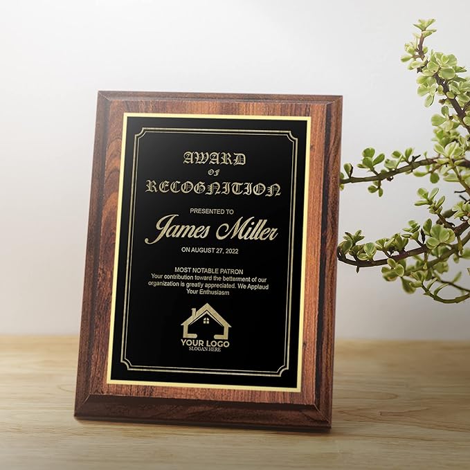 Executive Cherry Finish Plaque