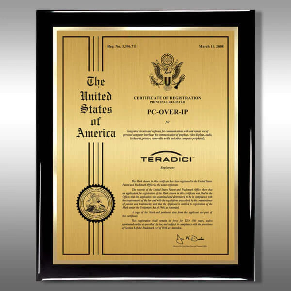 Ebony Plaque Black Piano Finish