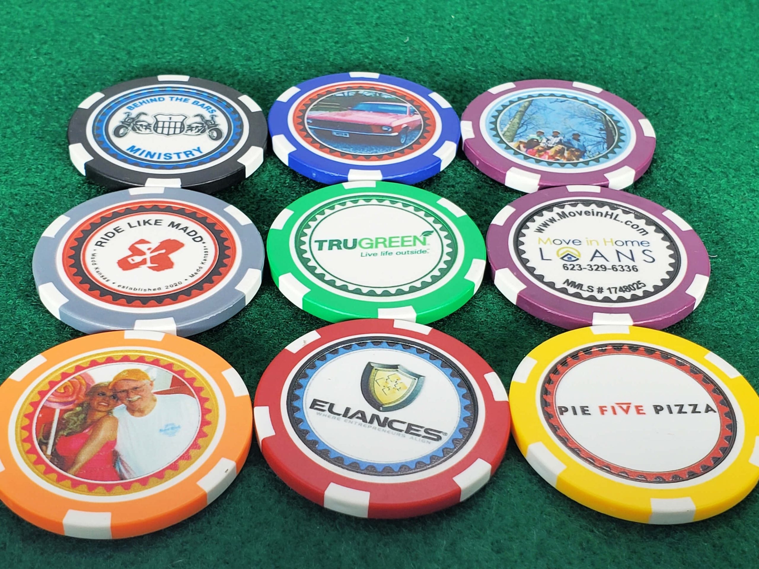 Personalized Direct Print Poker Chips – Includes 100 Poker Chips