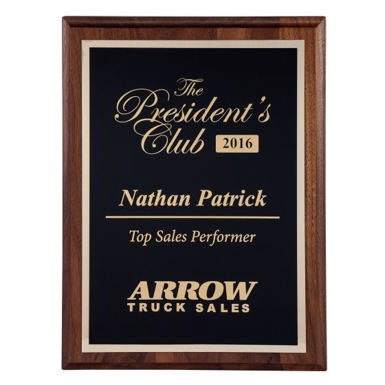 Executive Walnut Plaque