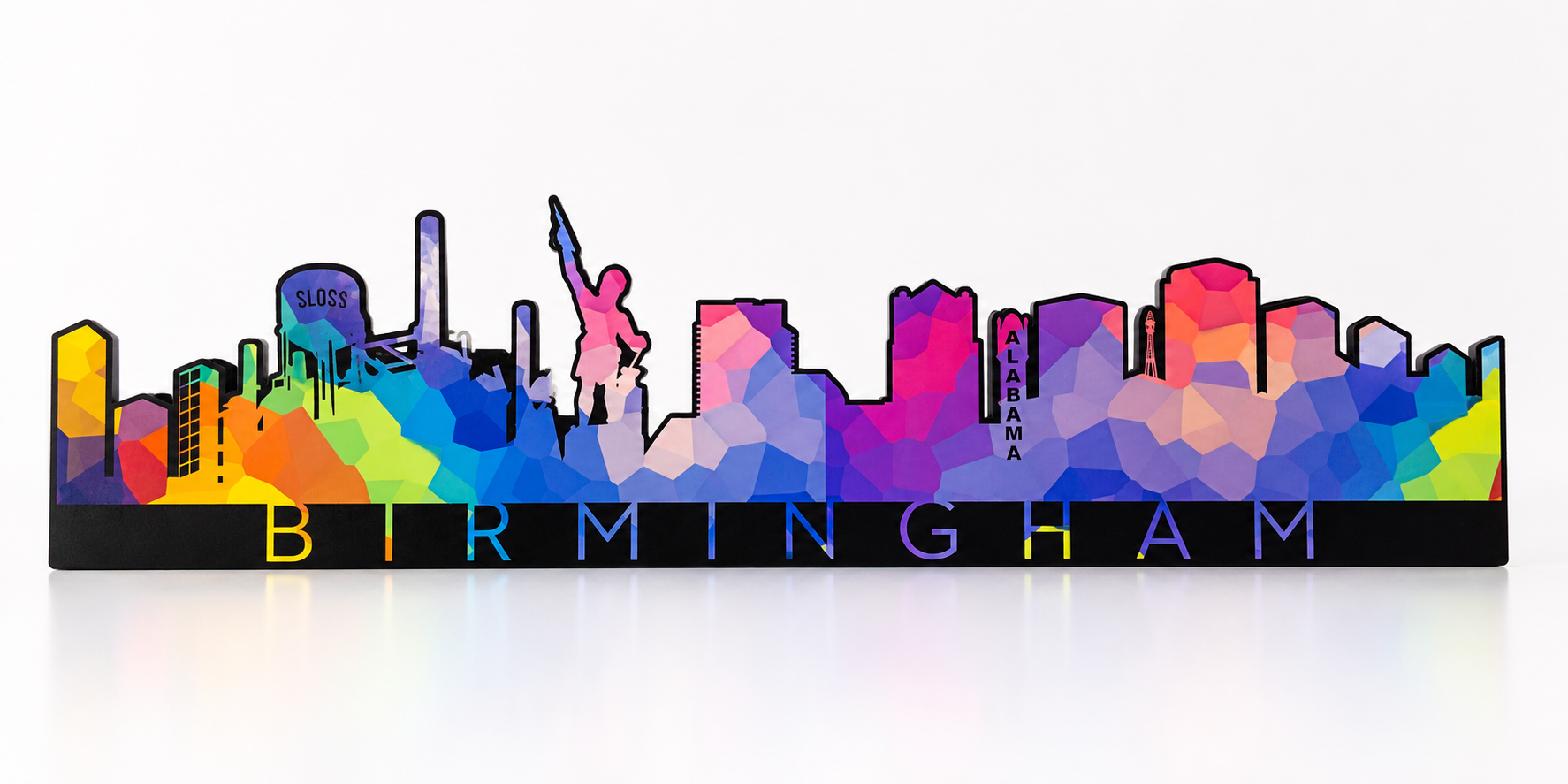 Birmingham, Alabama Skyline Metal Wall Art