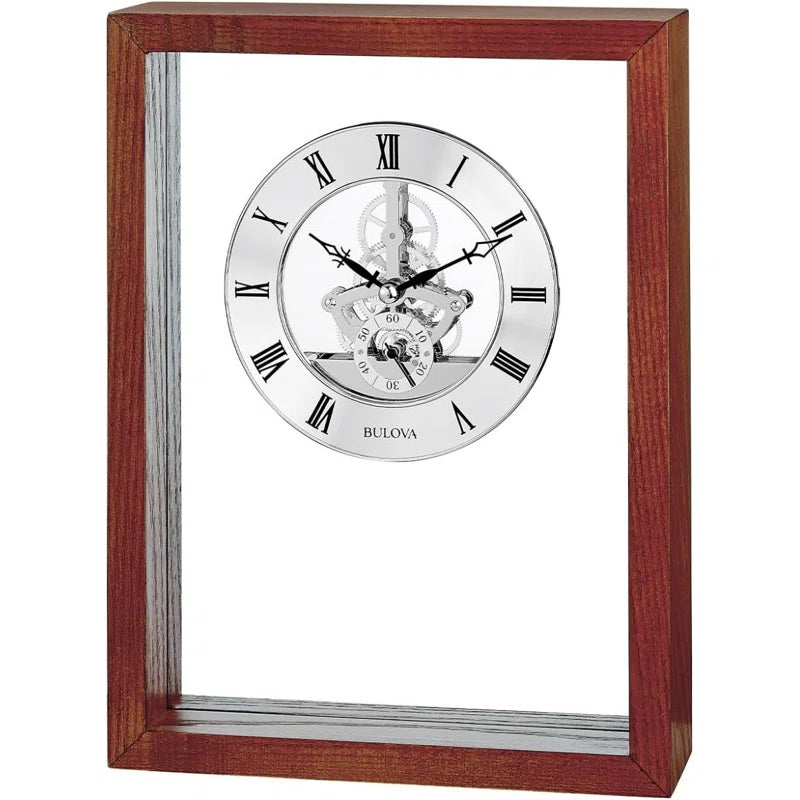 Glass Plaque Wall Clock