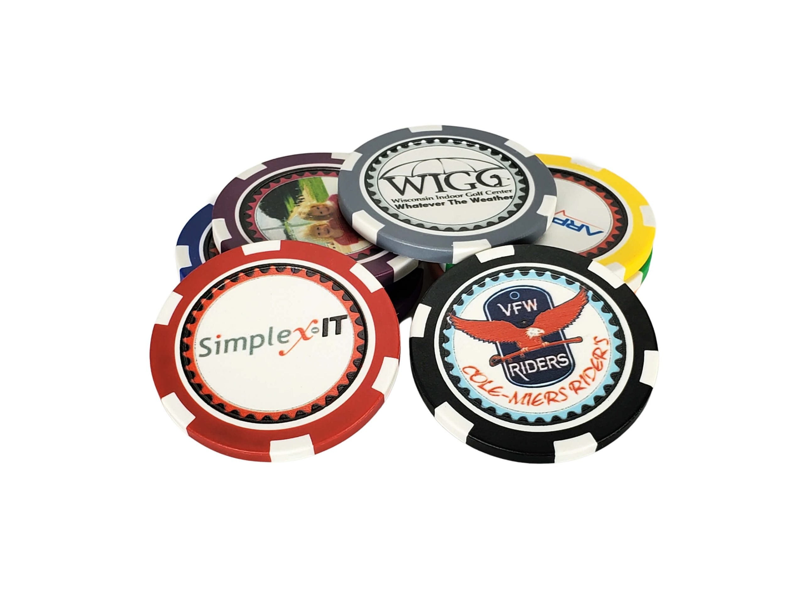 Personalized Direct Print Poker Chips – Includes 100 Poker Chips