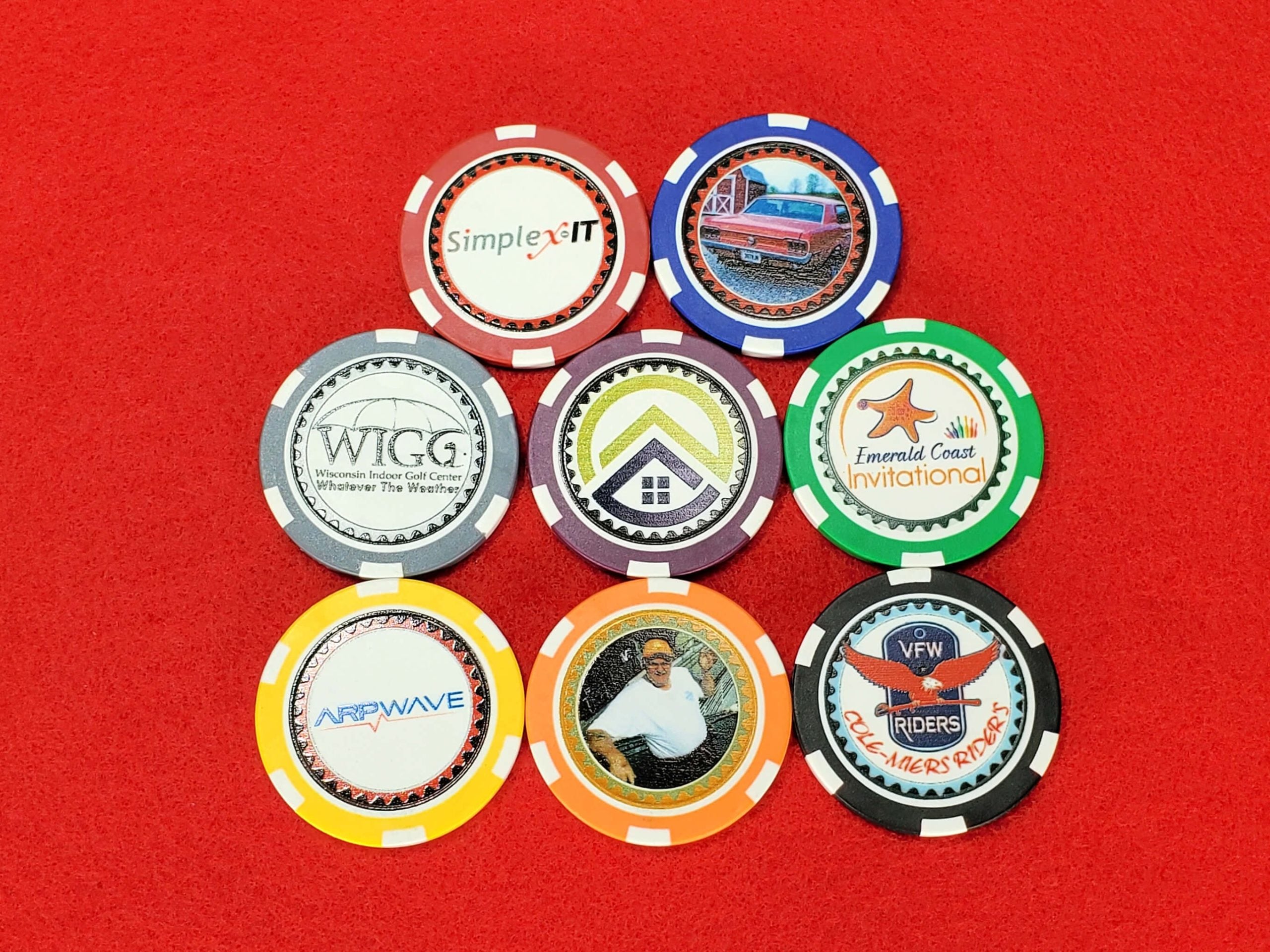 Personalized Direct Print Poker Chips – Includes 100 Poker Chips